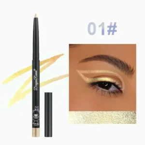 Brokatowy eyeliner Aurora z efektem multichrome — metaliczny blask Armijna zieleń