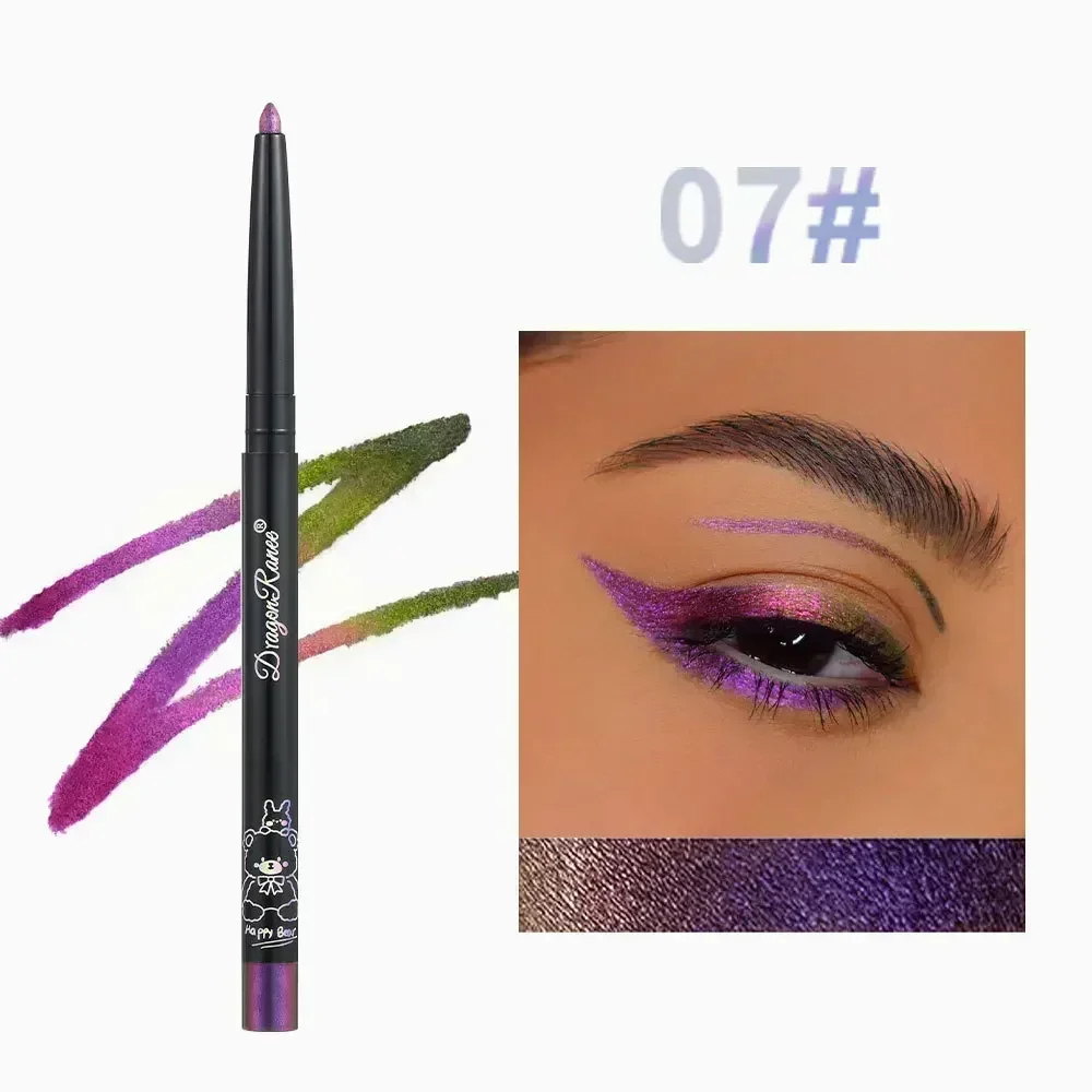 Brokatowy eyeliner Aurora z efektem multichrome — metaliczny blask Jasnożółty