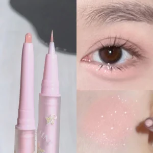 Brokatowy eyeliner ołówkowy z metalicznym połyskiem Błękitny