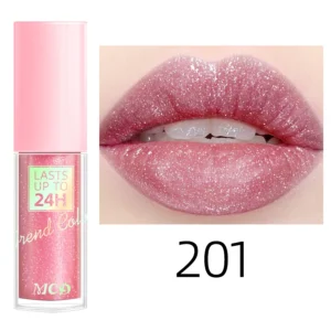 Brokatowy gloss do ust Lip Glaze 18 kolorów Armijna zieleń