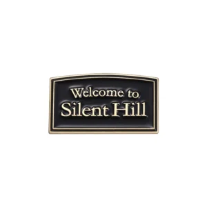 Broszka emaliowana Silent Hill — punk akcesoria na plecak Kolor jasnożółtego złota