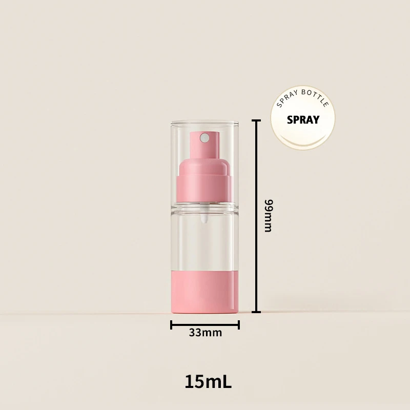 Butelki podróżne próżniowe na kosmetyki Nordic 15/30/50 ml Jasnoszary