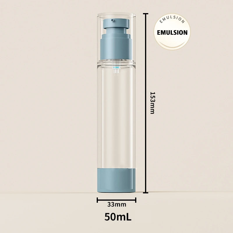 Butelki podróżne próżniowe na kosmetyki Nordic 15/30/50 ml Srebrny