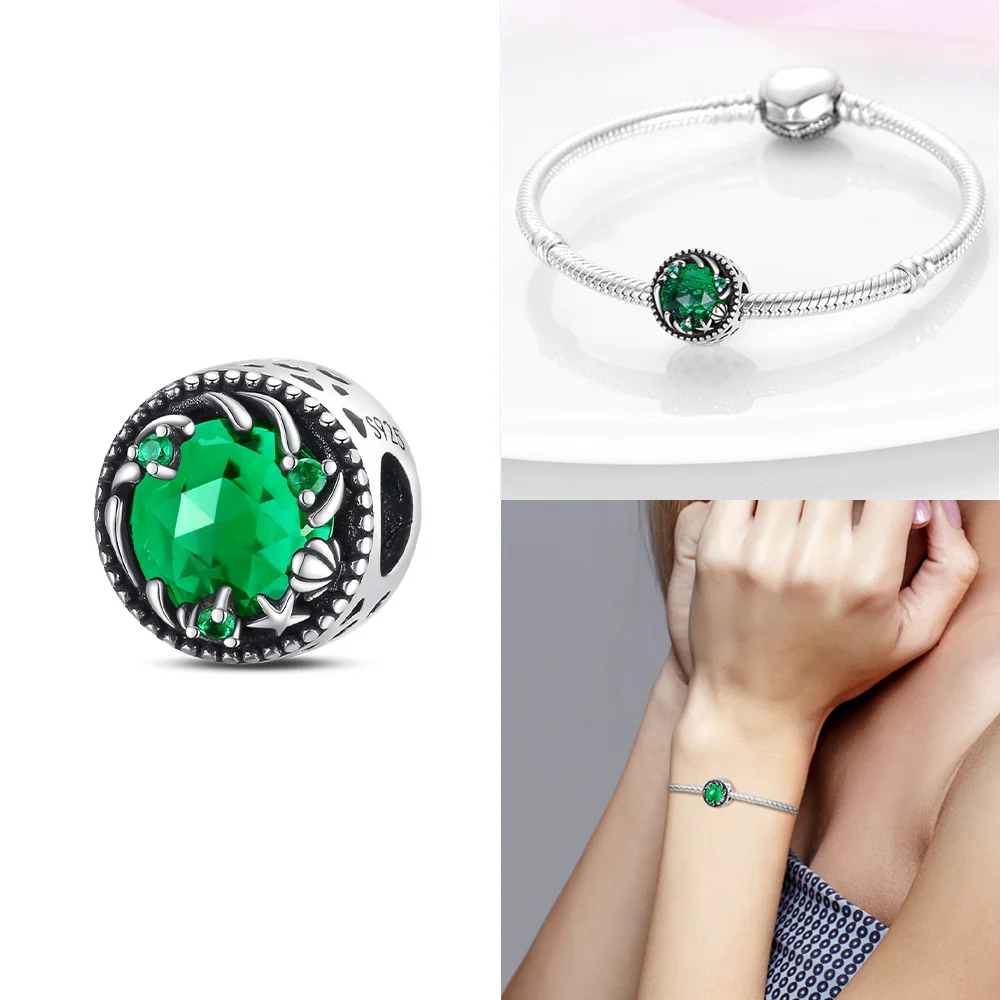 Charms bransoletka 925 srebro żółw krab Fortune Cat koraliki Pomarańczowy