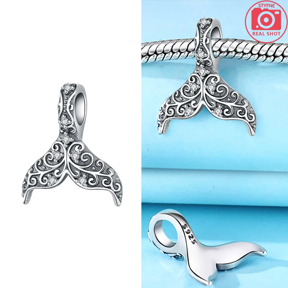 Charms bransoletka 925 srebro żółw krab Fortune Cat koraliki Zielony morze