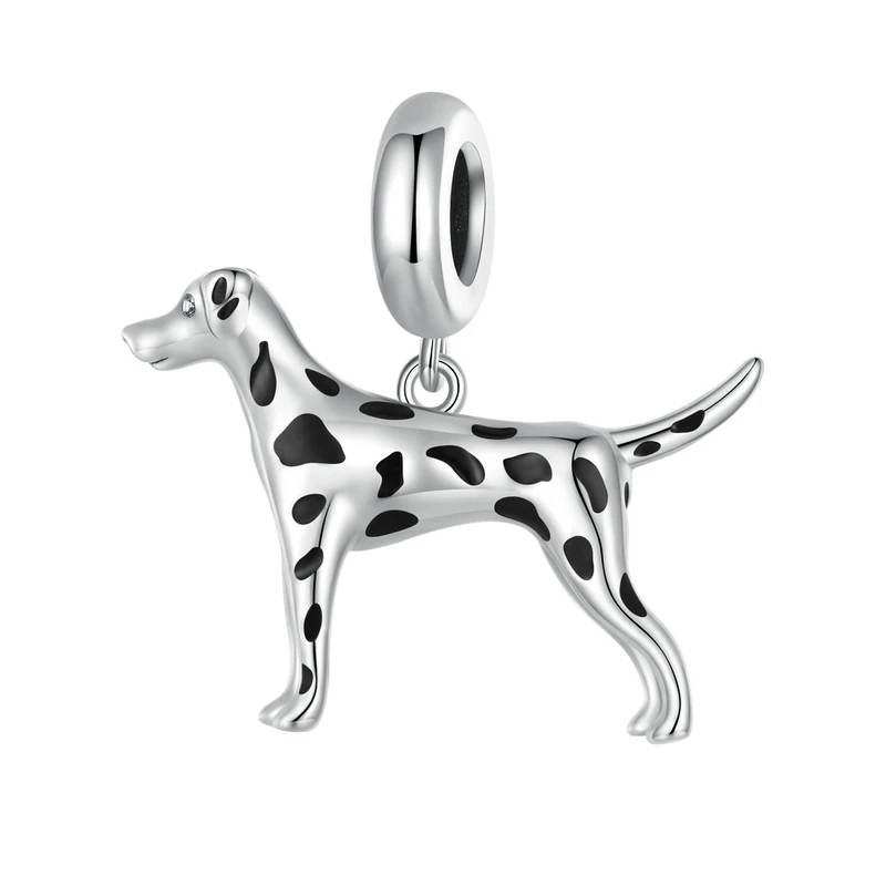 Charms kociak 925 srebro do bransoletki DIY Bamoer Cyjan