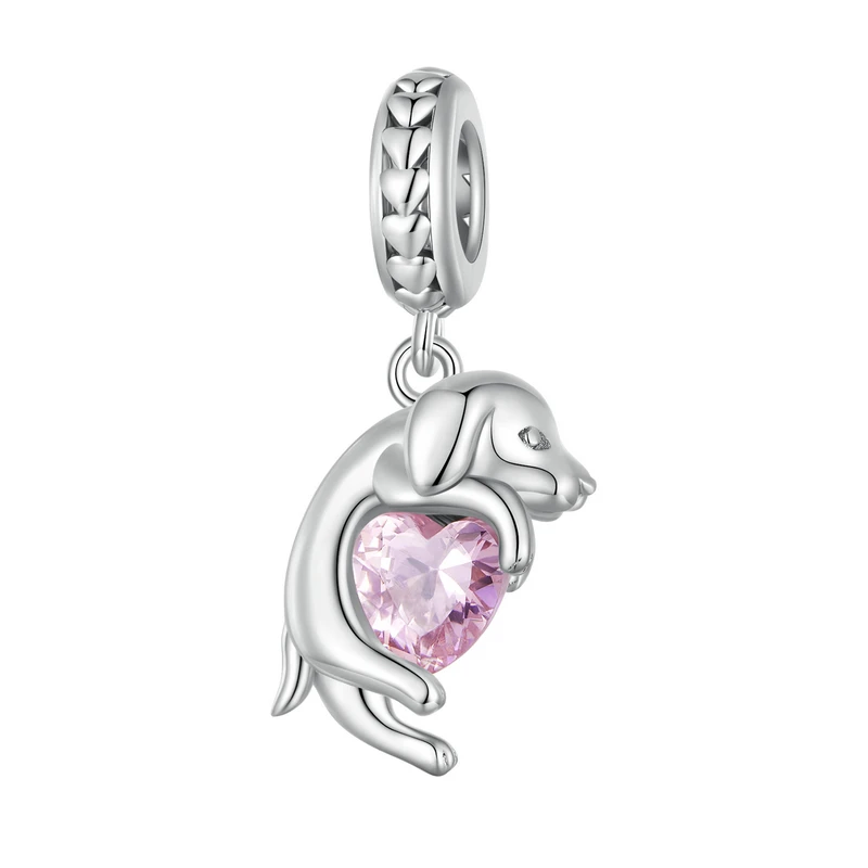 Charms kociak 925 srebro do bransoletki DIY Bamoer Karmel