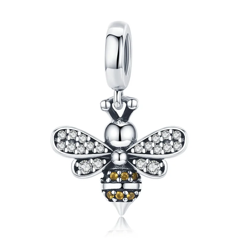 Charms kociak 925 srebro do bransoletki DIY Bamoer Szary