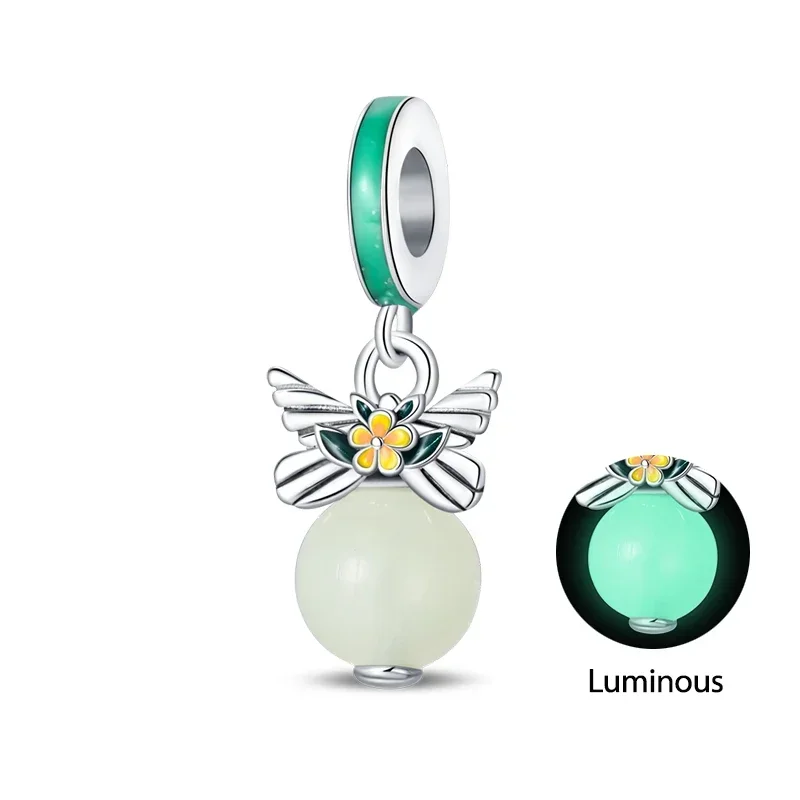 Charms do bransoletek ze srebra 925 – zawieszki wróżka, kot, sowa Koral