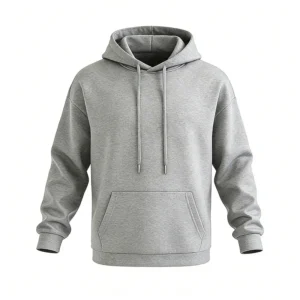 Ciepła Bluza Unisex z Podszewką z Polaru Szary