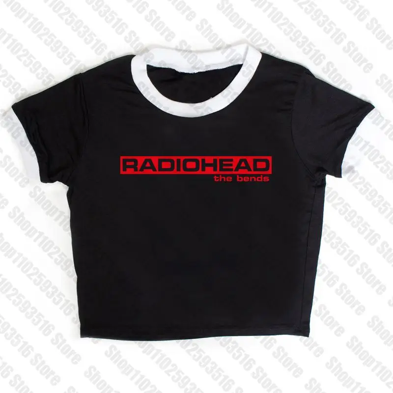 Crop top emo gothic damski z nadrukiem vintage grunge Lawenda