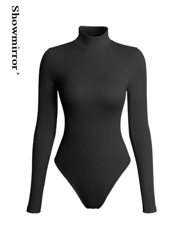Czarne bodycon body damskie na imprezę – elegancki fason Czarny