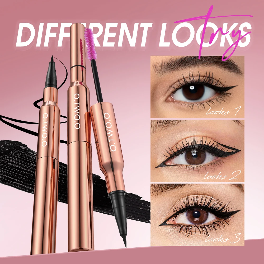 Czarny eyeliner w płynie wodoodporny — długotrwały Pomarańczowy