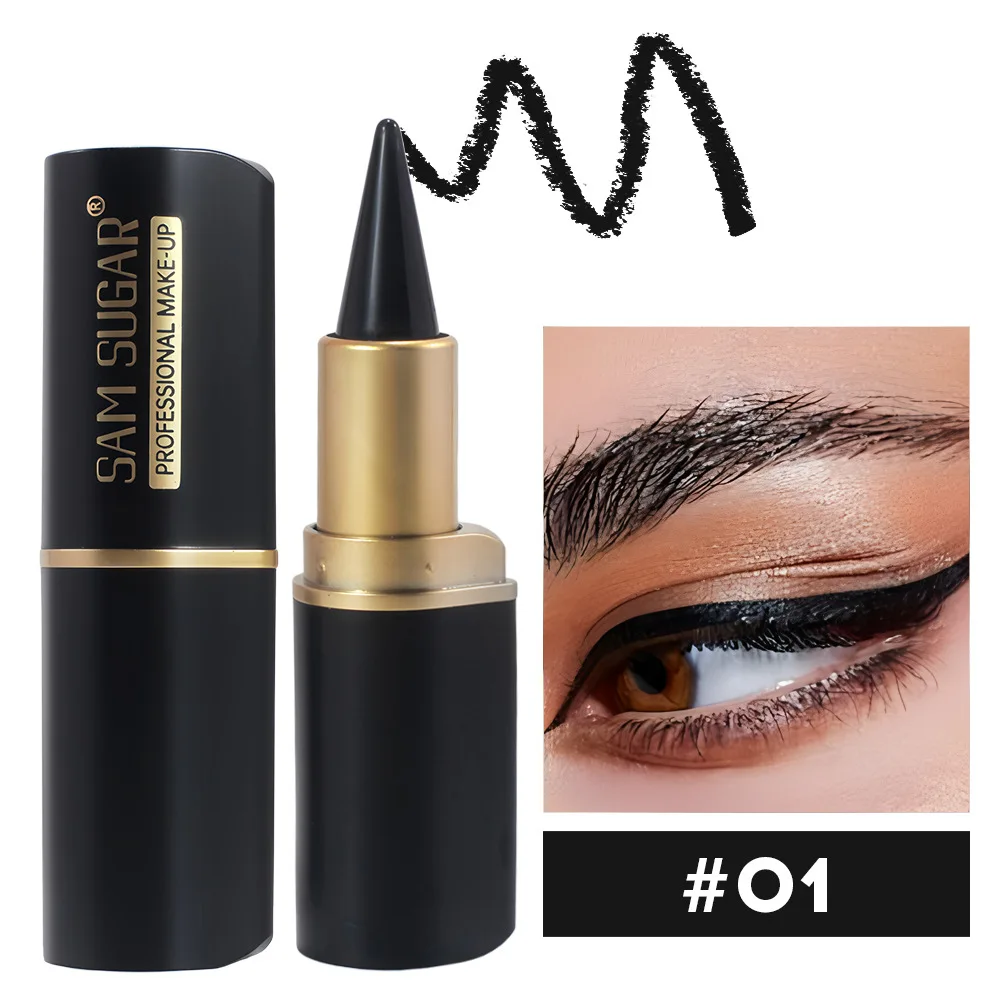 Czarny eyeliner żelowy wodoodporny 24h szybkoschnący Armijna zieleń