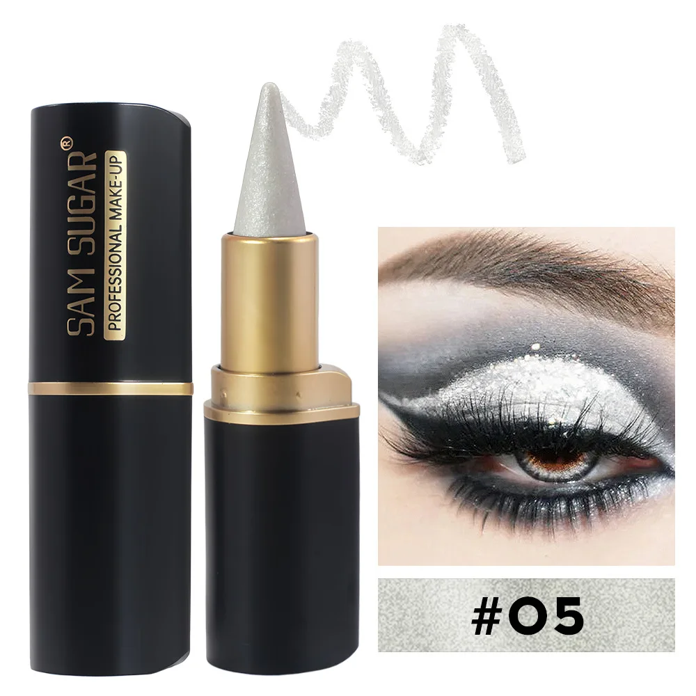Czarny eyeliner żelowy wodoodporny 24h szybkoschnący Biały