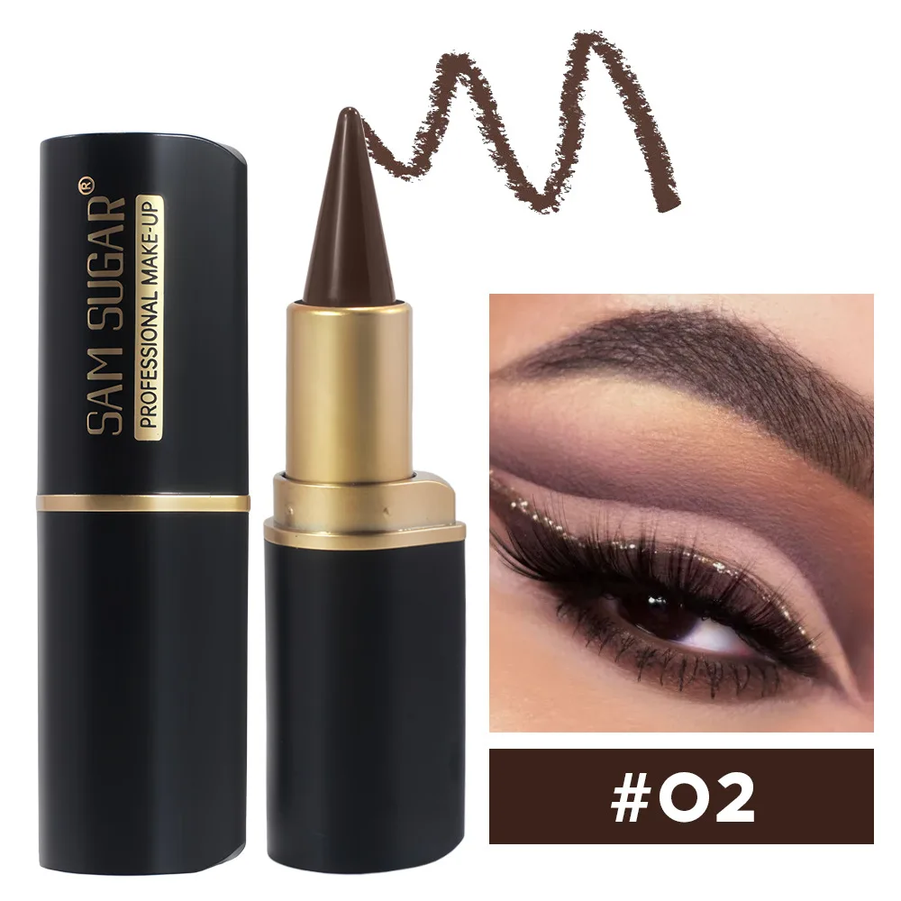 Czarny eyeliner żelowy wodoodporny 24h szybkoschnący Błękitny
