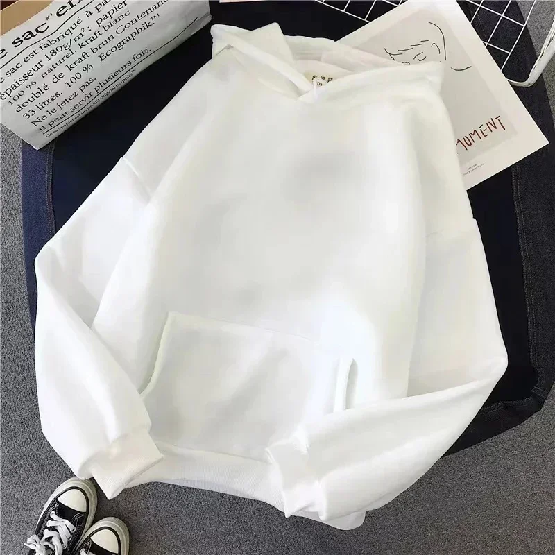 Damska bluza z kapturem Mafalda streetwear y2k graficzna Ciemnoszary