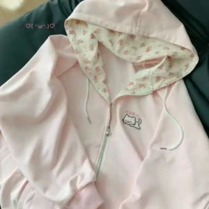 Damska bluza z kapturem w stylu gotyckim vintage Królewski niebieski