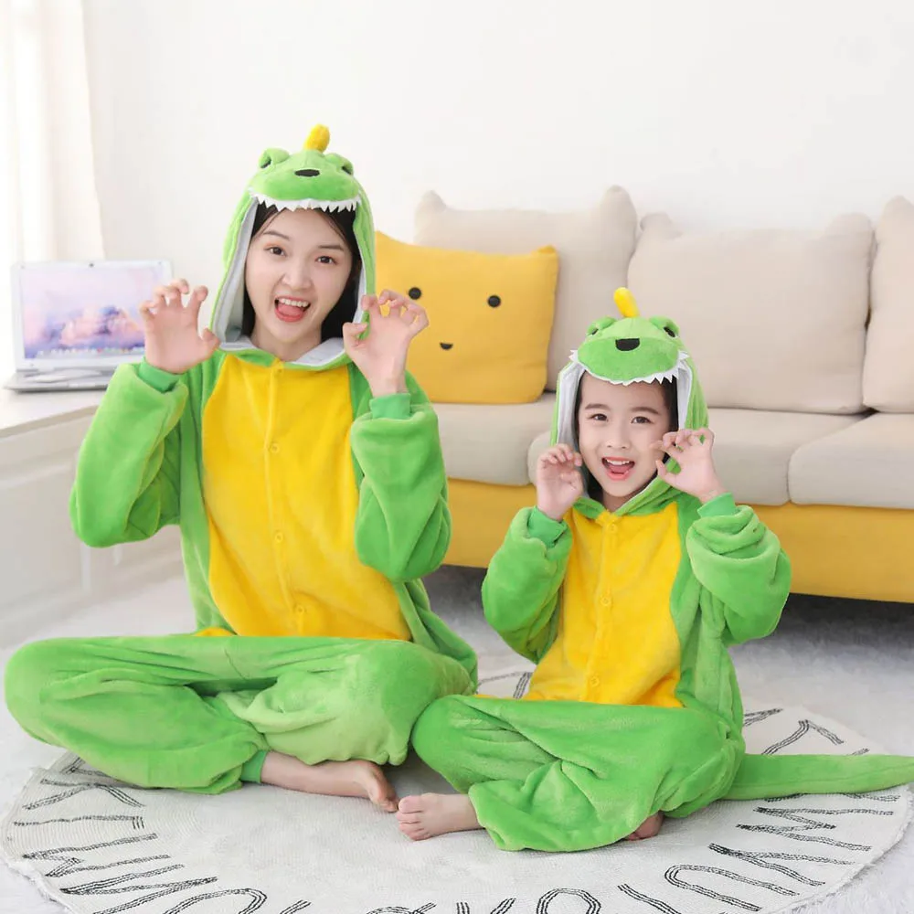 Damska piżama kigurumi ze zwierzętami z kapturem Lawenda