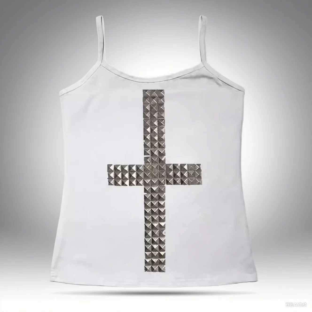 Damski crop top z długim rękawem w stylu gotyckim Y2K Niebieski