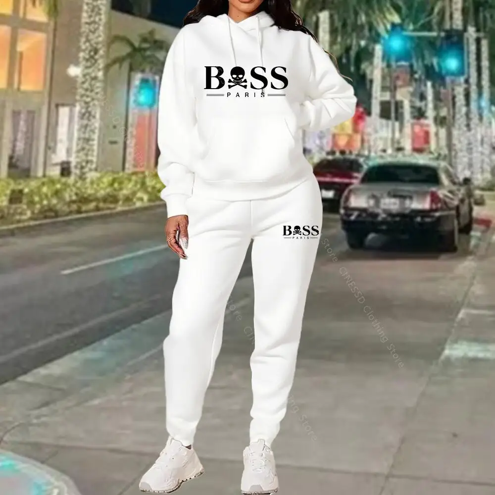 Damski dres dwuczęściowy — bluza i spodnie dresowe żółty