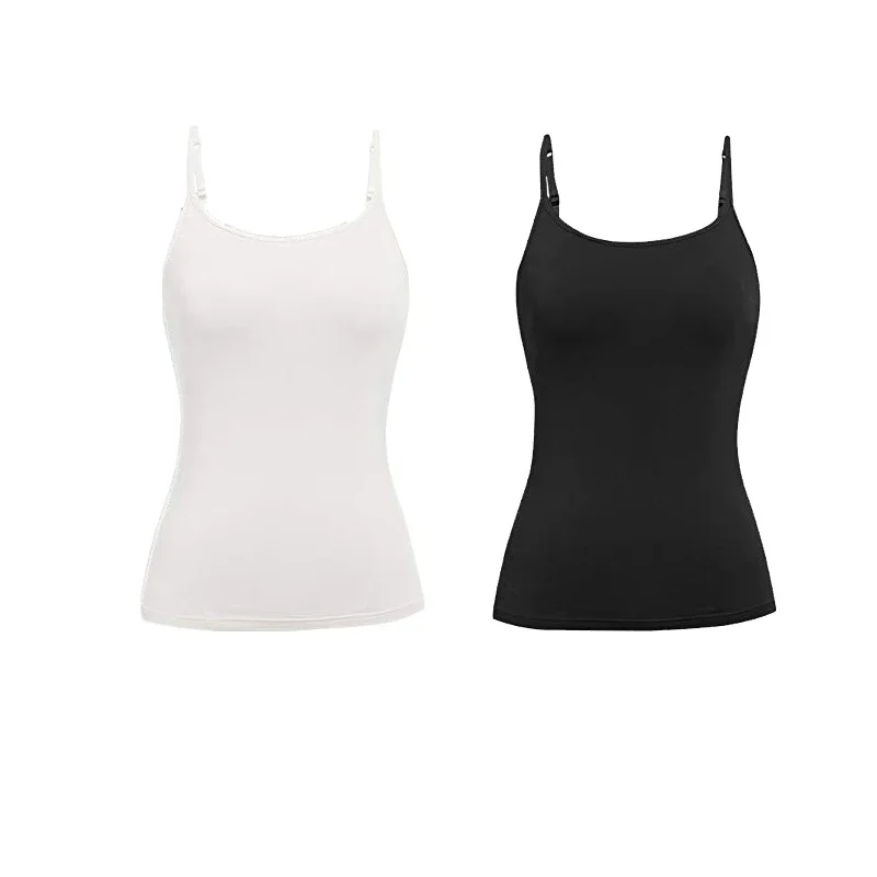 Damski top na ramiączkach bralette - zestaw 2 sztuk Beżowy