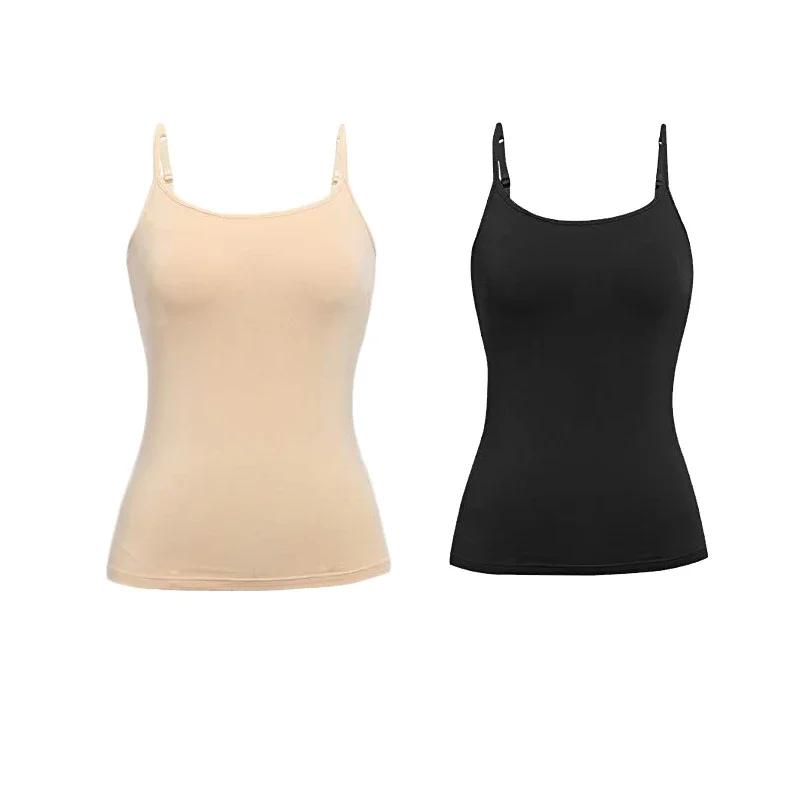 Damski top na ramiączkach bralette - zestaw 2 sztuk Niebieski