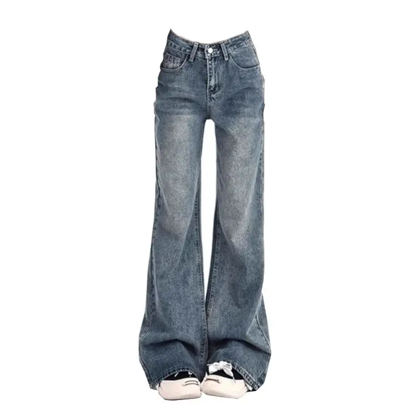 Damskie jeansy dzwony z wysokim stanem w stylu vintage Xt klsgnz 7708