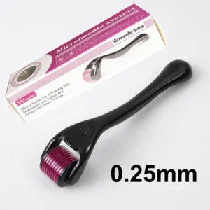 Derma Roller 540 igieł do mikronakłuwania twarzy i ciała