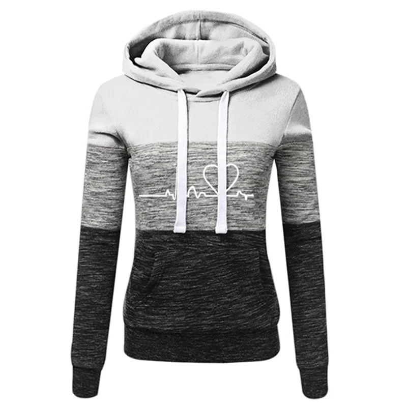 Dres damski Color Block z bluzą i spodniami joggingowymi Niebieski