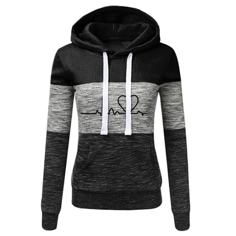Dres damski Color Block z bluzą i spodniami joggingowymi Złoto