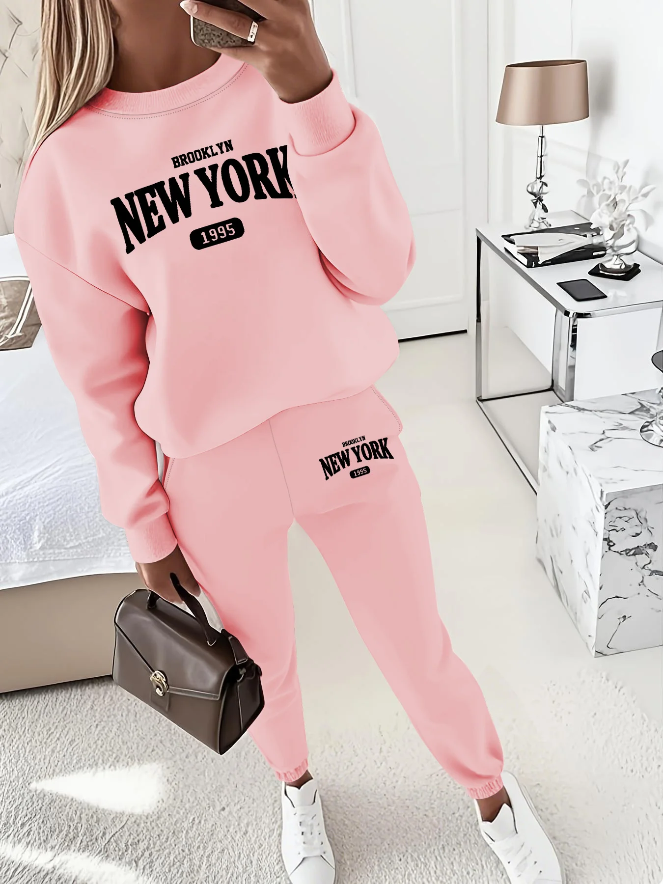 Dres damski z nadrukiem New York — bluza i spodnie Kolba
