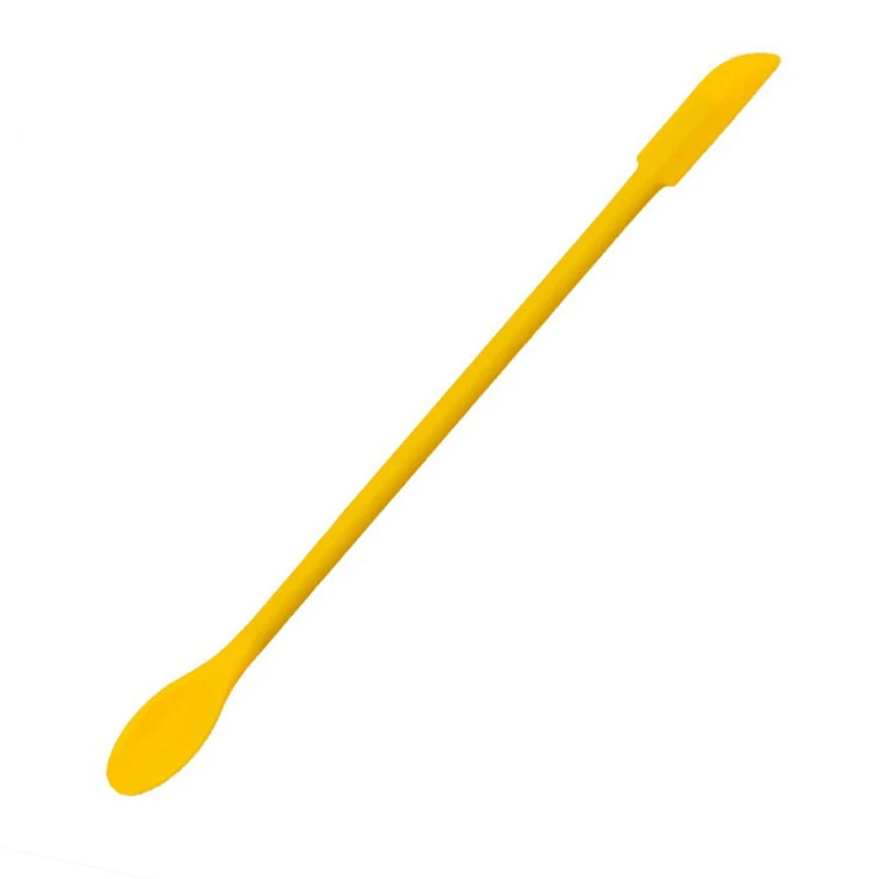 Dwugłowa silikonowa szpatułka kosmetyczna — mini łyżka do kremów Różowy