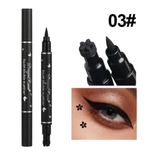 Dwustronny eyeliner w płynie wodoodporny szybkoschnący Ciemny niebieski