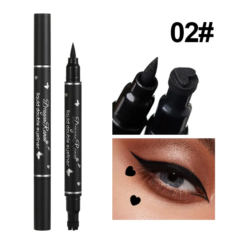 Dwustronny eyeliner w płynie wodoodporny szybkoschnący Czekolada