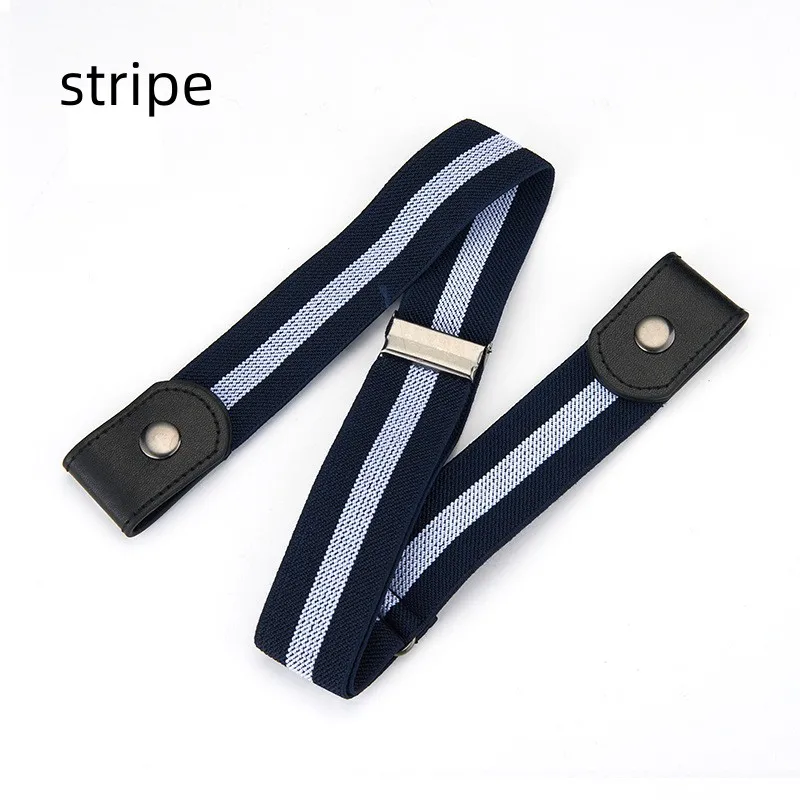 Elastyczny pasek damski bez klamry — niewidoczny w spodniach Stripe