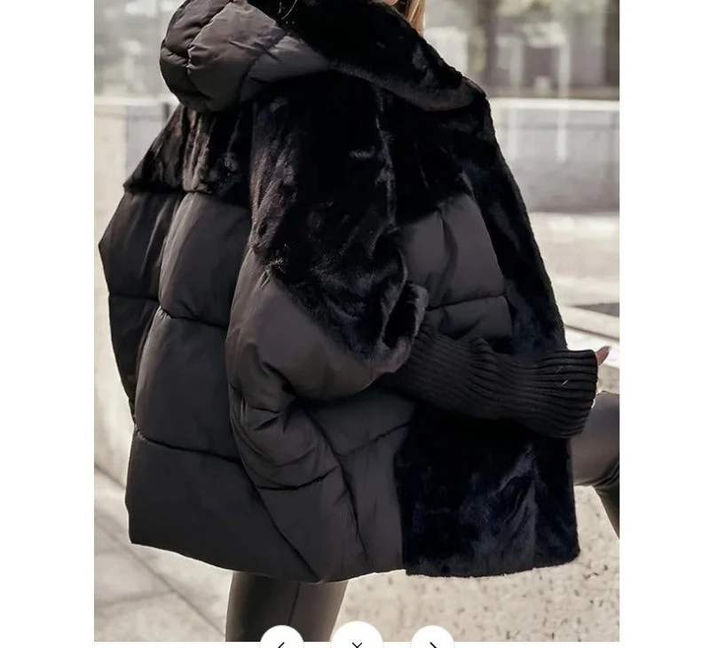 Elegancka kurtka damska streetwear z kapturem i zamkiem Czarny