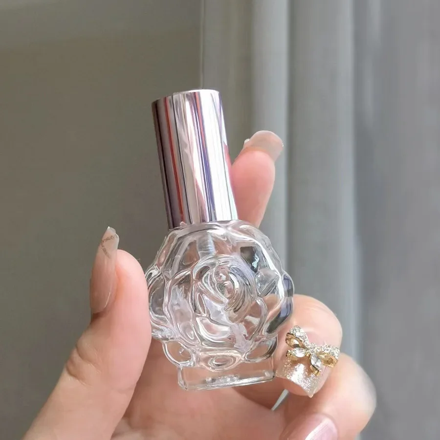 Elegancka mini szklana butelka do perfum 10ml z atomizerem Khaki
