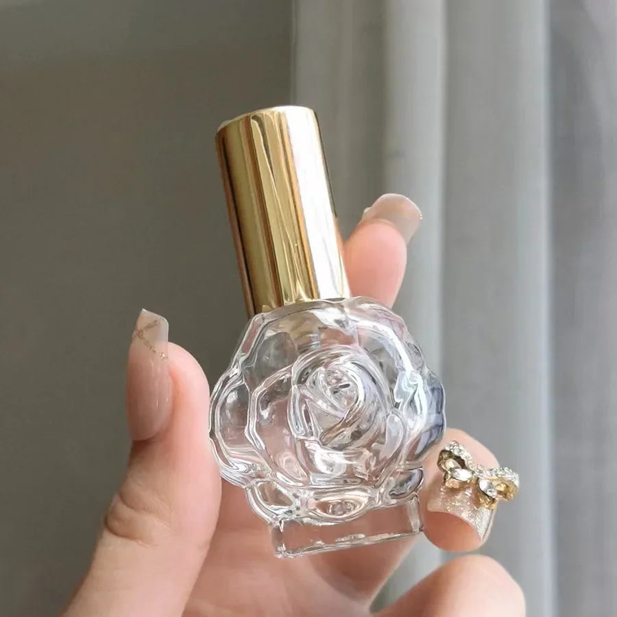 Elegancka mini szklana butelka do perfum 10ml z atomizerem Jasnozielony