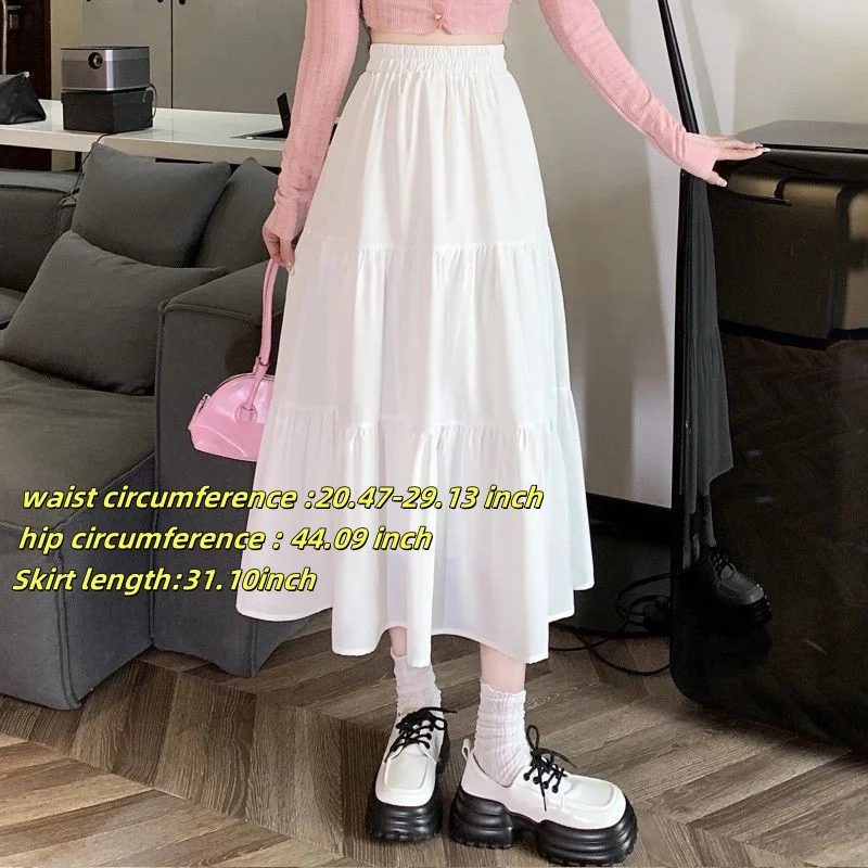 Elegancka spódnica A-line midi w stylu vintage Błękitny