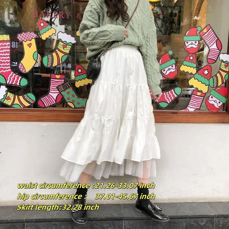 Elegancka spódnica A-line midi w stylu vintage Czarny