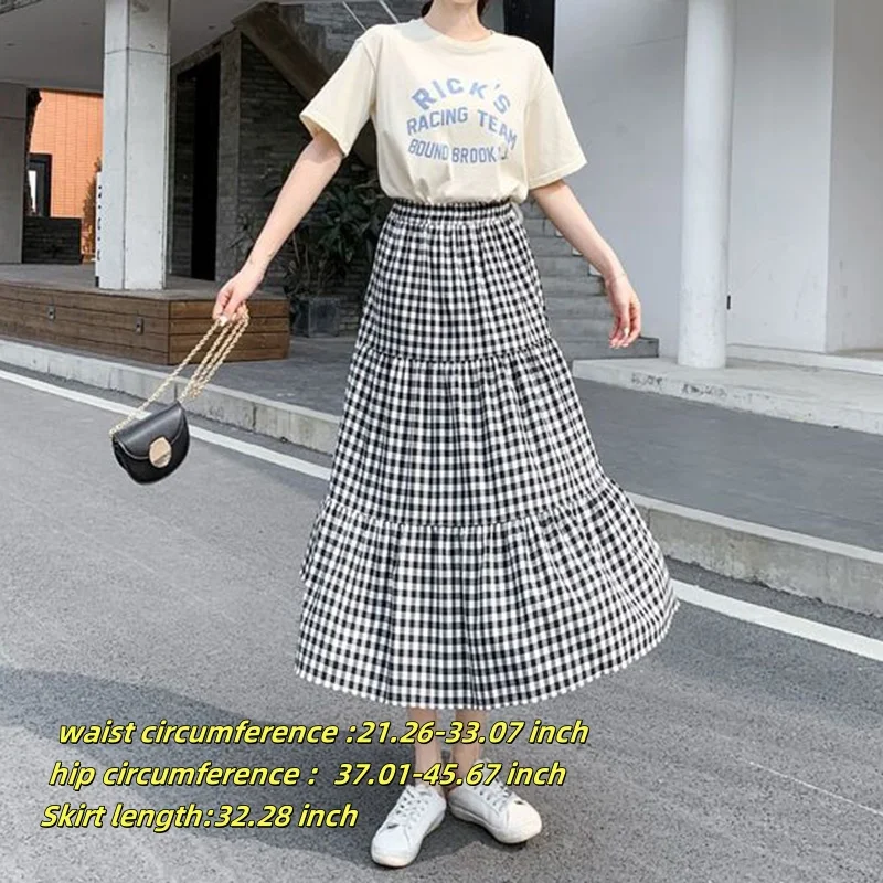 Elegancka spódnica A-line midi w stylu vintage Niebieski