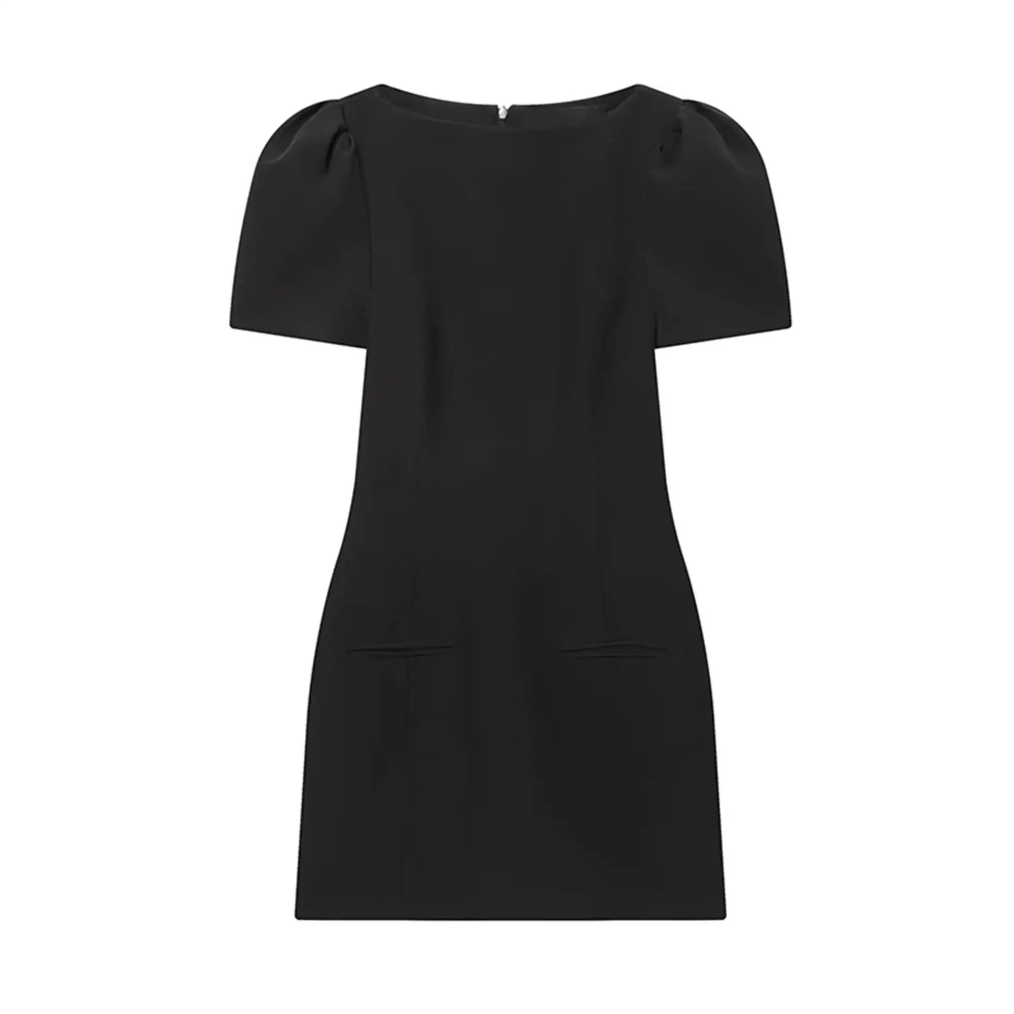 Elegancka sukienka mini bodycon z krótkim rękawem Ciemnoszary