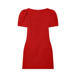 Elegancka sukienka mini bodycon z krótkim rękawem Czarny