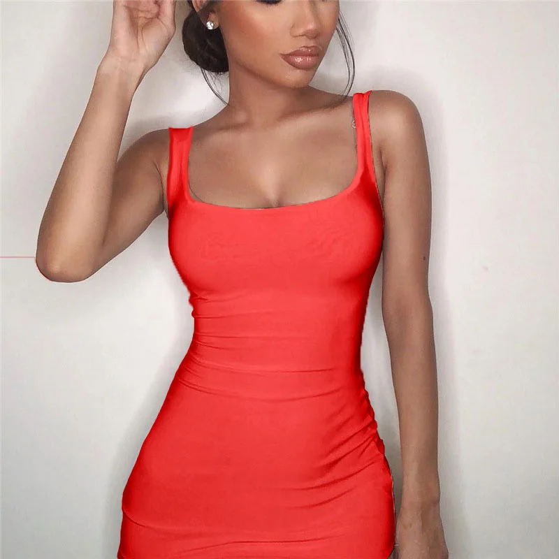 Elegancka sukienka mini bodycon slim na co dzień i na imprezę Niebieski