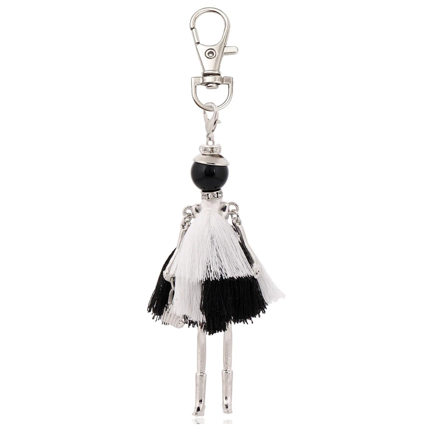 Elegancki brelok z zawieszkami charms dla kobiet Fioletowy