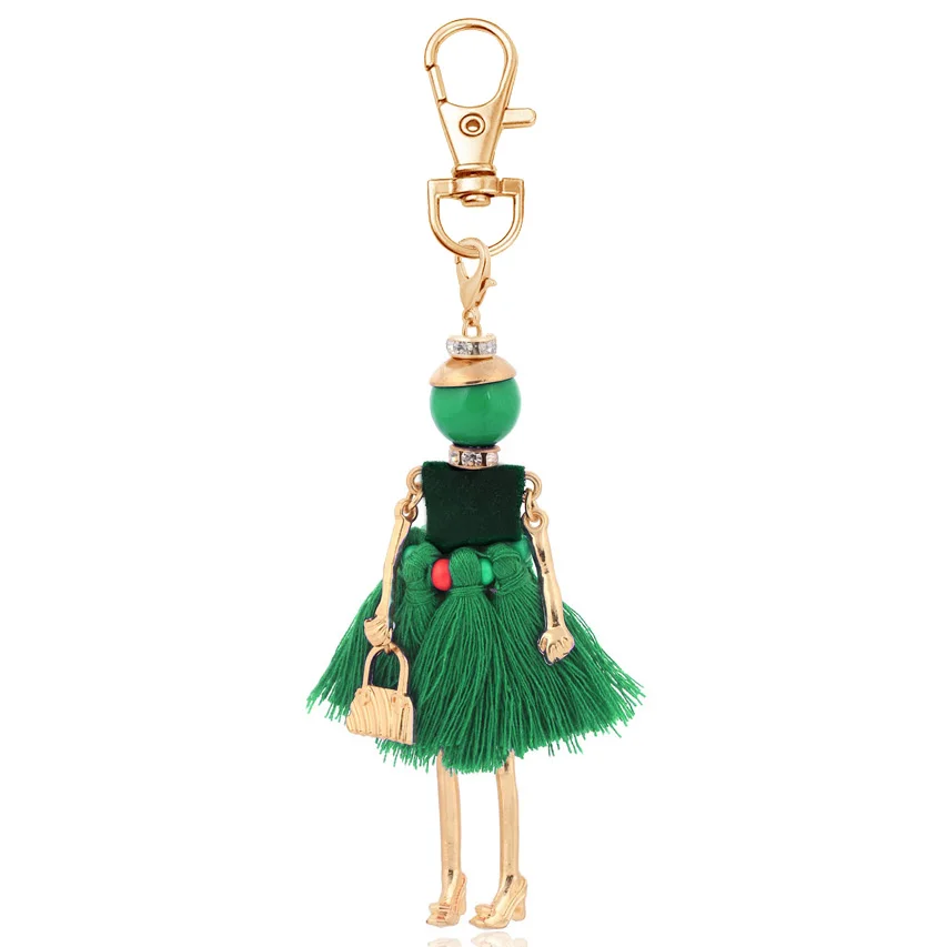 Elegancki brelok z zawieszkami charms dla kobiet Glazurowane