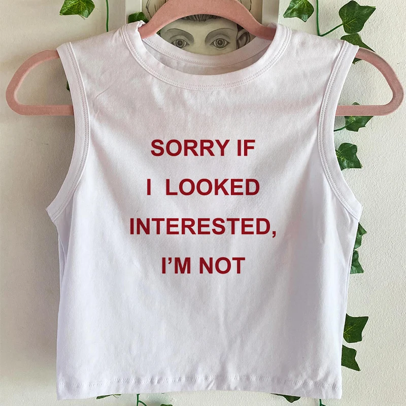 Estetyczny crop top bez pleców Y2K z napisem damski Czarny