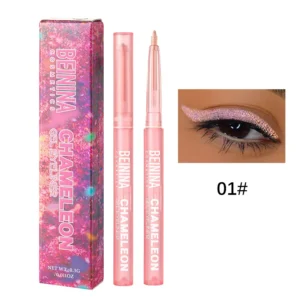 Eyeliner kameleon perłowy metaliczny aurora zmieniający kolor Armijna zieleń