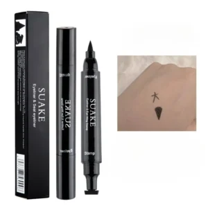 Eyeliner w płynie 2w1 sztyft dwustronny czarny wodoodporny szybkoschnący Armijna zieleń